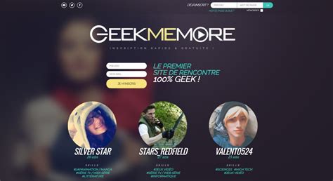 site rencontre gamer|Geekmemore